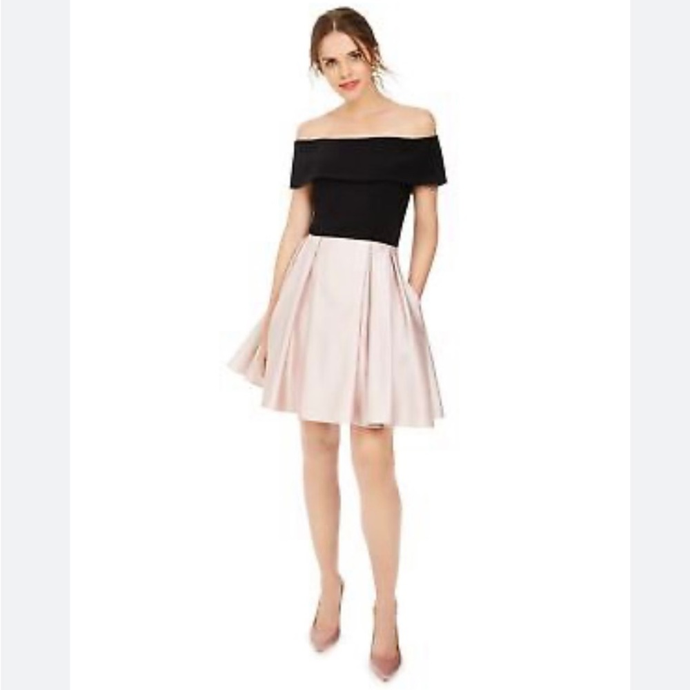 Betsy & Adam cocktail dress size 12. Black top with rose gold bottom - Picture 7 of 7